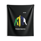 B180 Teamwork and Togetherness Sportswear Indoor Wall Tapestry