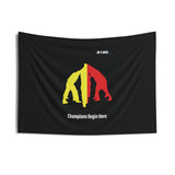 B180 Teamwork and Togetherness Sportswear Indoor Wall Tapestry