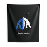 B180 Teamwork and Togetherness Sportswear Indoor Wall Tapestry