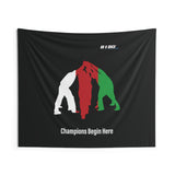 B180 Teamwork and Togetherness Sportswear Indoor Wall Tapestry