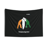 B180 Teamwork and Togetherness Sportswear Indoor Wall Tapestry