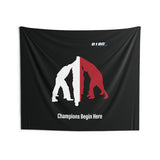 B180 Teamwork and Togetherness Sportswear Indoor Wall Tapestry