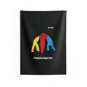 B180 Teamwork and Togetherness Sportswear Indoor Wall Tapestry