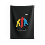 B180 Teamwork and Togetherness Sportswear Indoor Wall Tapestry