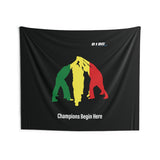 B180 Teamwork and Togetherness Sportswear Indoor Wall Tapestry