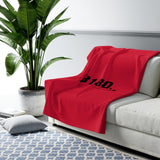 B180 Fleece Blanket-Red - B180 Basketball 