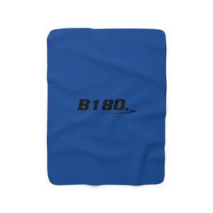 B180 Fleece Blanket- Blue - B180 Basketball 