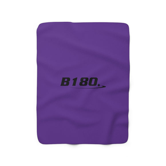 B180 Fleece Blanket-Purple - B180 Basketball 