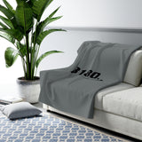 B180 Fleece Blanket-Gray - B180 Basketball 