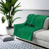 B180 Fleece Blanket-Green - B180 Basketball 