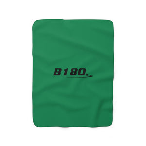 B180 Fleece Blanket-Green - B180 Basketball 