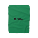 B180 Fleece Blanket-Green - B180 Basketball 