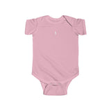 B180 Girls Infant Scoop Finish Short Sleeve Bodysuit