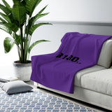 B180 Fleece Blanket-Purple - B180 Basketball 