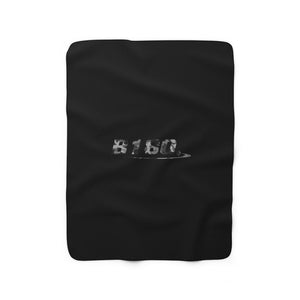 B180 Fleece Blanket-Black - B180 Basketball 